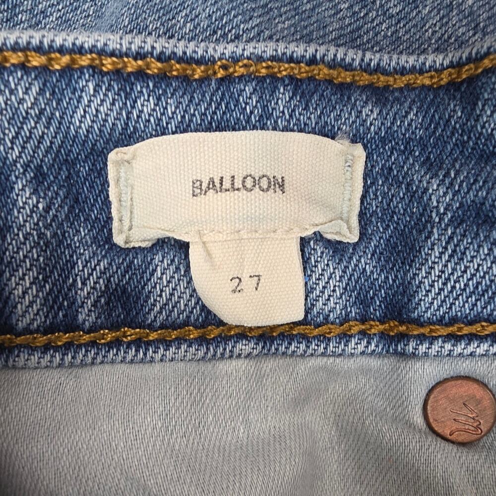 Madewell Balloon Jeans Women 27 High Rise Tapered Light Wash Denim 27x25 - Picture 3 of 13